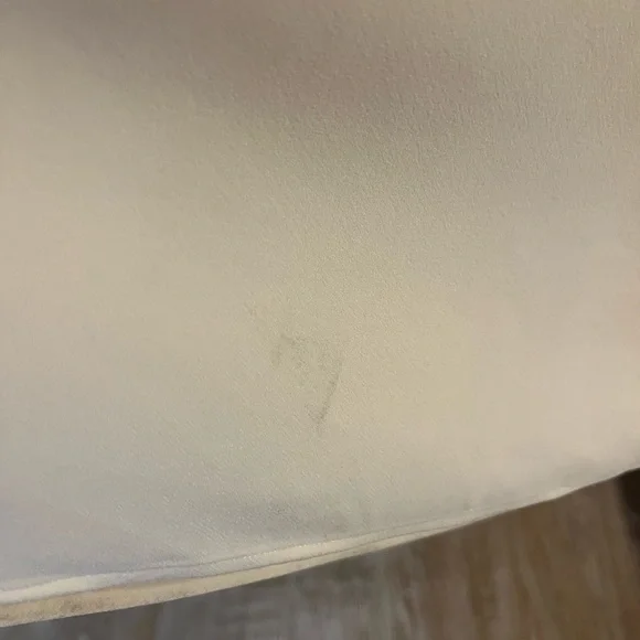 Halston Heritage white a-line halter dress, beaded dress, size 10, vintage feel - Picture 15 of 16